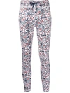 The Upside Capri Floral Performance Leggings In White