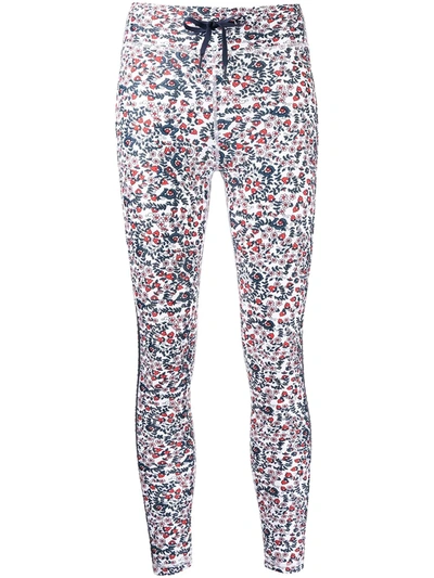 The Upside Capri Floral Performance Leggings In Multicolor