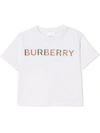 BURBERRY LOGO刺绣T恤