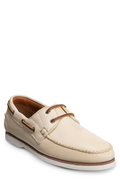 Allen Edmonds Force 10 Boat Shoe In Bone