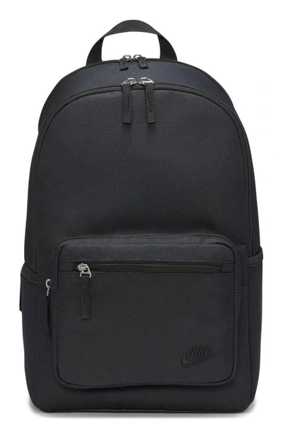 Nike Heritage Eugene Backpack In Black/ Black/ Black
