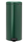 Brabantia Newicon Step Can 8-gallon Trash Can In Pine Green