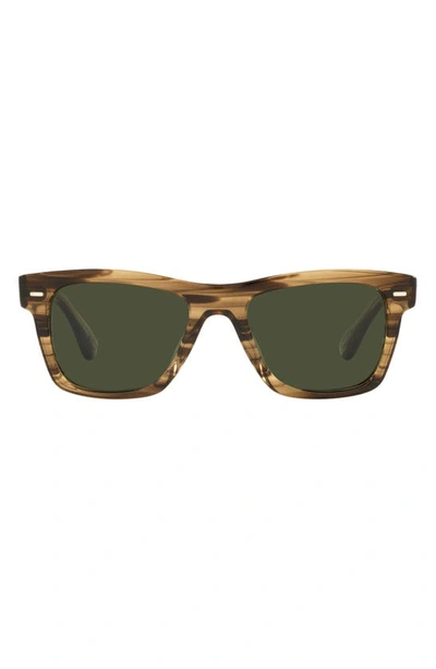 Oliver Peoples Ov5393su Olive Smoke Male Sunglasses In Green