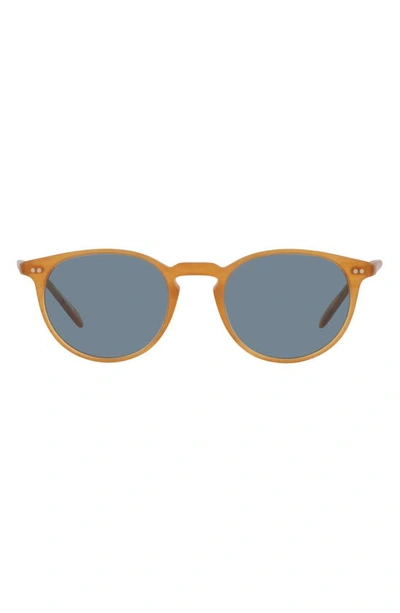 Oliver Peoples Ov5456su Semi Matte Amber Tortoise Unisex Sunglasses In Blue