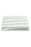 Matouk Attleboro Stripe Print 500 Thread Count Cotton Fitted Sheet In Citrus