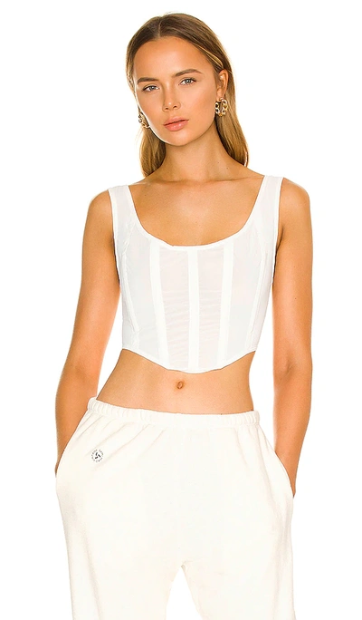 By.dyln Miller Corset Top In White