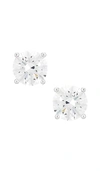 Adinas Jewels Juliette Stud Earring In Silver