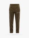 Palm Angels Nylon Trouser With Contrasting Side Bands In Green