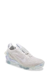 Nike Air Vapormax 2020 Flyknit Sneaker In Oatmeal,light Bone,hydrogen Blue,white