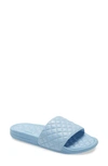 Apl Athletic Propulsion Labs Lusso Quilted Slide Sandal In Ice Blue