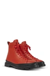 Camper Brutus Ankle Boots In Red