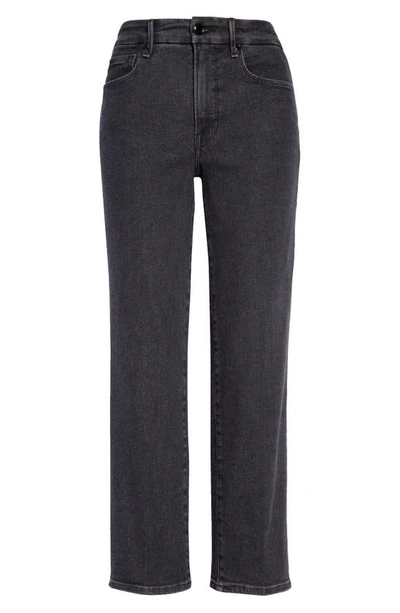Good American Good Straight High Waist Ankle Jeans In Black