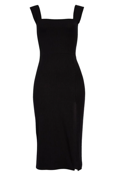 Reformation Cassi Sheath Dress In Cassi Black