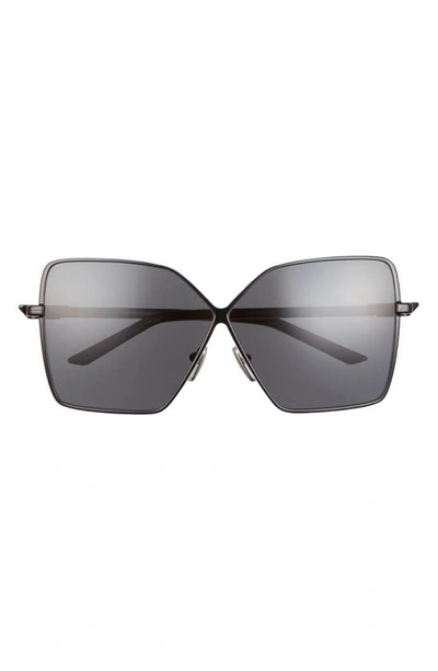 Prada 64mm Square Sunglasses In Black/ Dark Grey