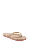 Christian Louboutin 10mm Loubi Flip Rubber Thong Sandals In Nude