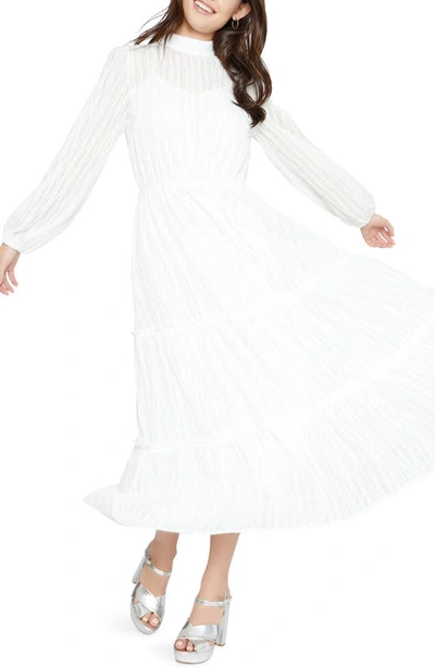 Lost + Wander Enchanted Glow Long Sleeve Maxi Dress In White