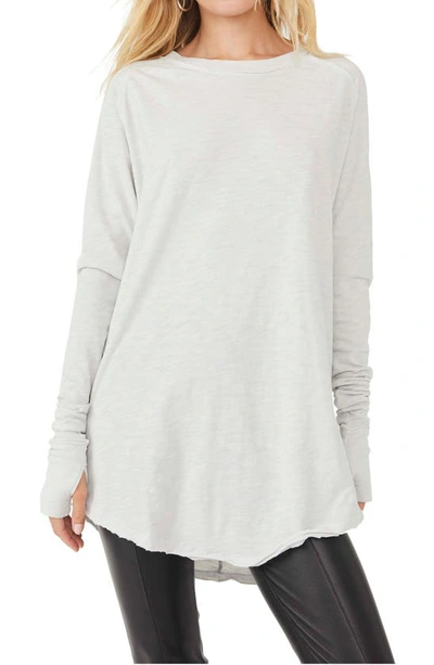 Free People We The Free Arden Extra Long Cotton Top In Winter Fog