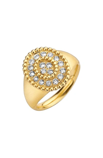 Kimai Prime Lab Created Diamond Cocktail Ring In Yellow Gold