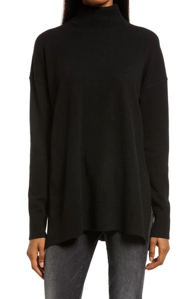Allsaints Gala Cashmere Turtleneck Sweater In Black