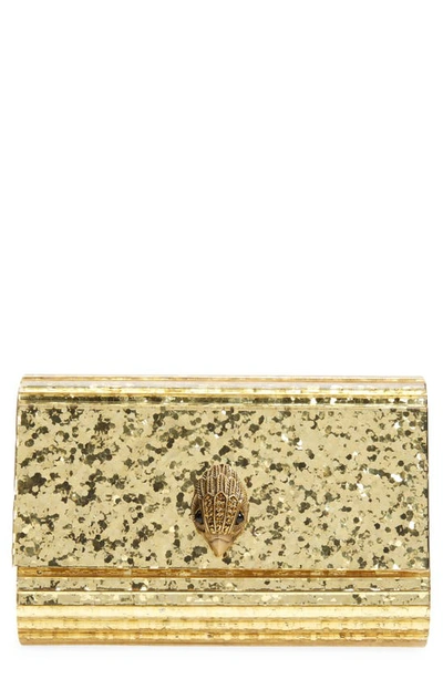Kurt Geiger Party Eagle Drench Clutch In Gold