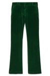 Frame Mini Boot Trousers In Verde