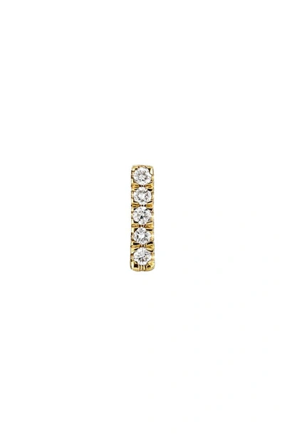 Bony Levy Icon Diamond Initial Single Stud Earring In 18k Yellow Gold - I