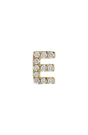 Bony Levy Icon Diamond Initial Single Stud Earring In 18k Yellow Gold - E