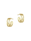 GEORG JENSEN WOMEN'S FUSION ACCESSORIES 18K GOLD HOOP EARRINGS,400014933000