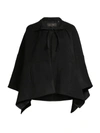 Kobi Halperin Mimi Wool-blend Poncho In Black