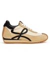 Loewe Multi-panel Lace-up Sneakers - Women's - Cotton/calf Leather/suede/fabric In Neutral