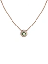 Jacob & Co. Women's 18k Rose Gold, Diamond & Green Enamel Evil Eye Chain Necklace