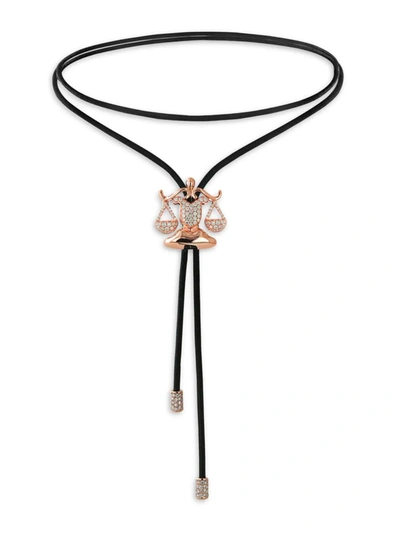 Jacob & Co. Women's Zodiac 18k Rose Gold & Diamond Libra String Necklace