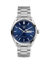 TAG HEUER MEN'S CARRERA STAINLESS STEEL & BLUE DIAL DAY-DATE AUTOMATIC 41MM BRACELET WATCH,400015461857