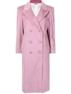 GCDS MAN FIT LONG COAT LAVENDER