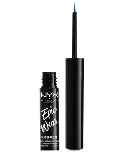 Nyx Professional Makeup Epic Wear Long Lasting Liquid Eyeliner In Sapphire