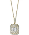 EFFY COLLECTION EFFY DIAMOND CLUSTER 18" PENDANT NECKLACE (1-3/4 CT. T.W.) IN 14K WHITE GOLD OR 14K YELLOW GOLD