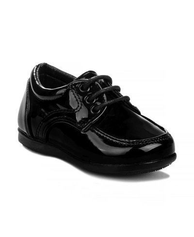 Josmo Babies' Toddler Boys Laces Dress Shoes In Black Patent