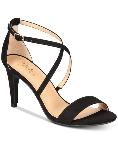 Thalia Sodi Darria Womens Faux Leather Strappy Dress Sandals In Beige