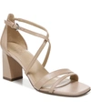 Naturalizer Tiff Ankle Strap Sandals Women's Shoes In Crème Brulee Leather