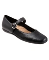 Trotters Women's Sugar Mary Jane Flat Women's Shoes In Black Lizard