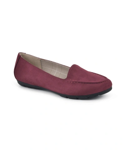 Cliffs By White Mountain Women's Gracefully Flats In Magenta Suede