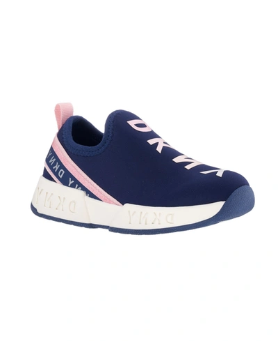 Dkny Toddler Girls Maddie Slip-on Sneakers In Navy