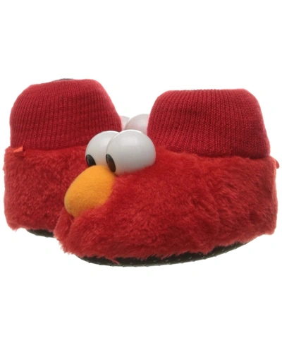 Sesame Street Kids' Elmo Toddler Boys Puppet Slipper In Red