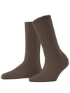 Falke Cosy Wool Blend Boot Socks In Jasper