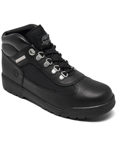 Timberland Big Boys Junior Field Boots From Finish Line In Black