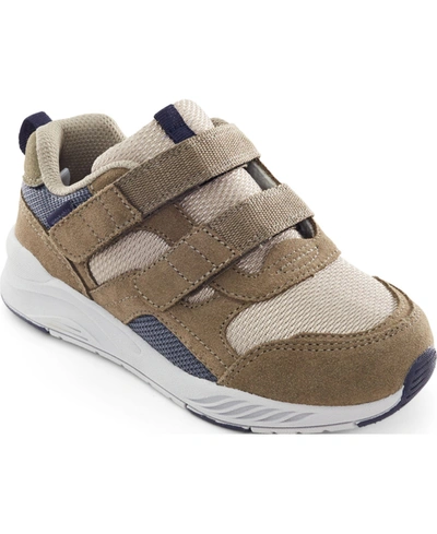 Stride Rite Little Boys Made To Play Brighton-adapt Sneakers In Taupe