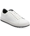 Karl Lagerfeld Men's Sawtooth Leather Sneakers In White