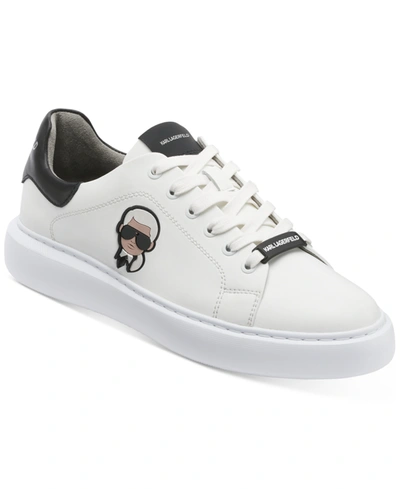 Karl Lagerfeld Men's Karl Head Sneakers In White