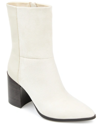 Journee Collection Collection Women's Tru Comfort Foam Sharlie Bootie In White