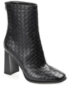 JOURNEE COLLECTION WOMEN'S BRIELLE WOVEN BOOTIES